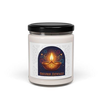 Scented Soy Candle for Diwali Celebration, Festive Home Decor, Relaxation Gift, Aromatherapy, Eco-Friendly Candle