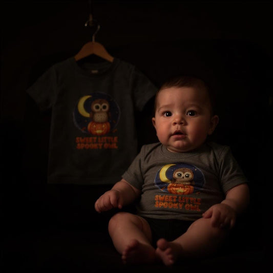 Halloween Baby Tee: Spooky Owl Infant Shirt, Fall Outfit