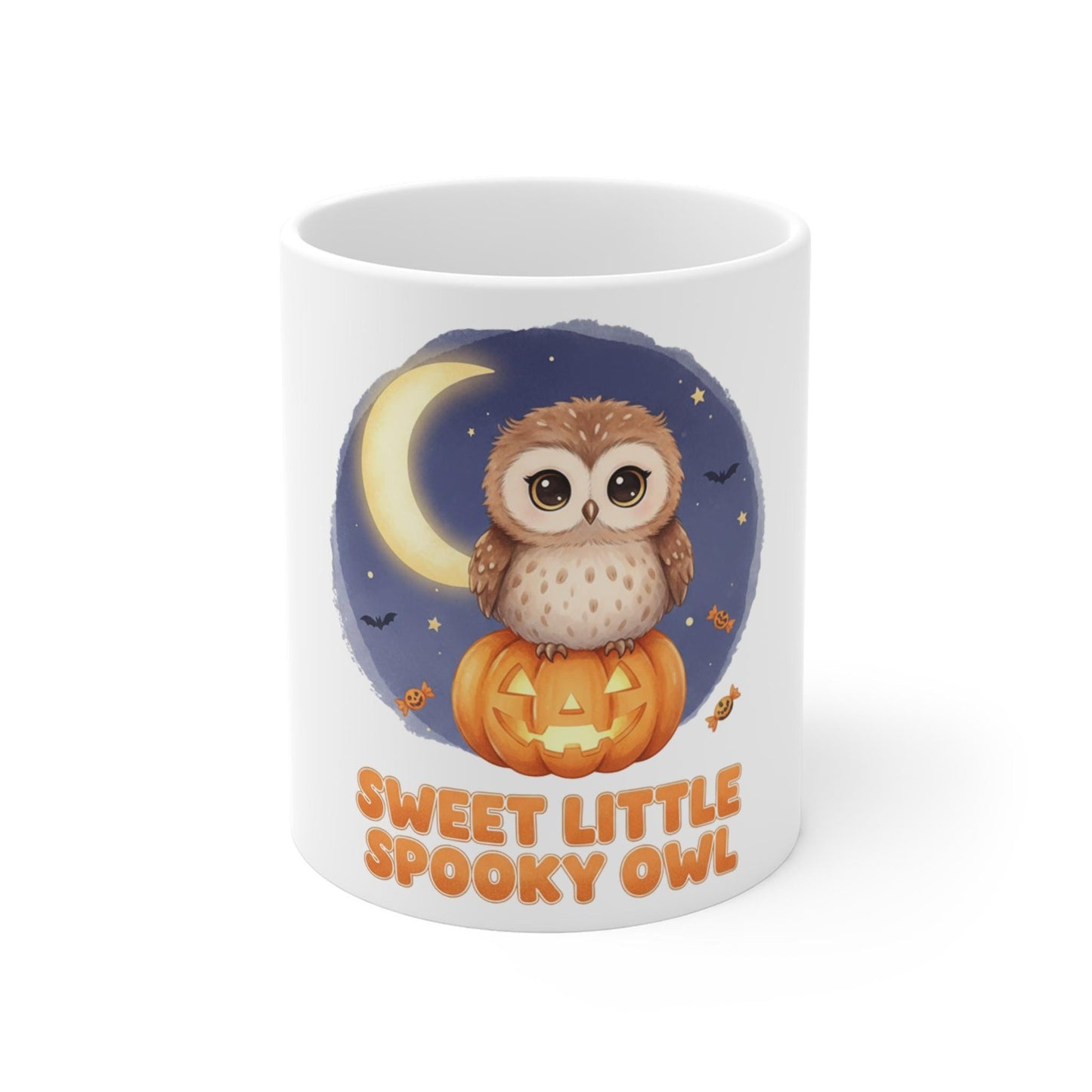 Halloween Owl Mug: Spooky Fall Ceramic Drinkware