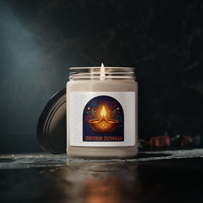 Scented Soy Candle for Diwali Celebration, Festive Home Decor, Relaxation Gift, Aromatherapy, Eco-Friendly Candle