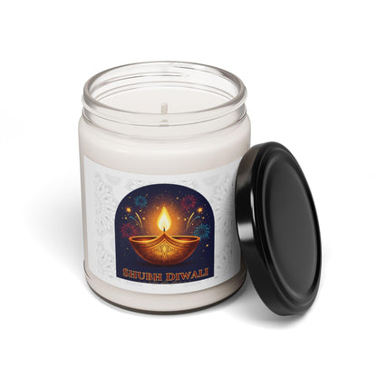 Scented Soy Candle for Diwali Celebration, Festive Home Decor, Relaxation Gift, Aromatherapy, Eco-Friendly Candle