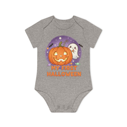 My First Halloween Organic Baby Bodysuit, Cute Baby Shower Gift, Infant Halloween Costume, Organic Cotton Creeper, Adorable Baby Outfit