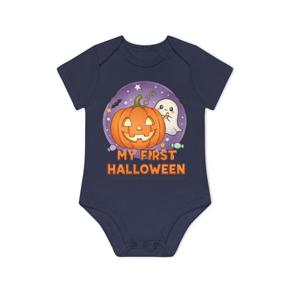 My First Halloween Organic Baby Bodysuit, Cute Baby Shower Gift, Infant Halloween Costume, Organic Cotton Creeper, Adorable Baby Outfit