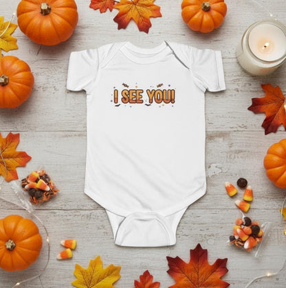 Adorable Baby Halloween Bodysuit – My First Boo, Ghost & Pumpkin Design