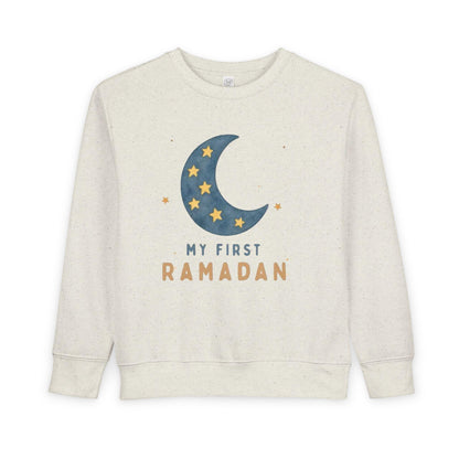 My First Ramadan toddler sweatshirt | Crescent Moon Stars Kids Ramadan Shirt