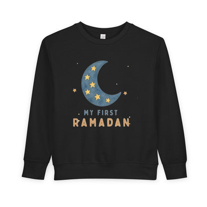 My First Ramadan toddler sweatshirt | Crescent Moon Stars Kids Ramadan Shirt