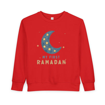 My First Ramadan toddler sweatshirt | Crescent Moon Stars Kids Ramadan Shirt