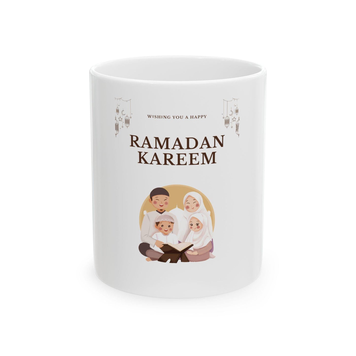 Ramadan Kareem Family Illustration Mug | Ceramic Coffee Cup