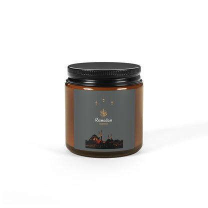 Ramadan Mosque Scene Candle | Soy Wax Amber Jar