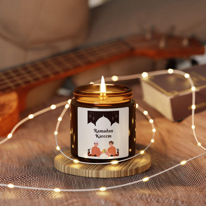 Ramadan Kareem Illustration Candle | Amber Jar Soy Candle