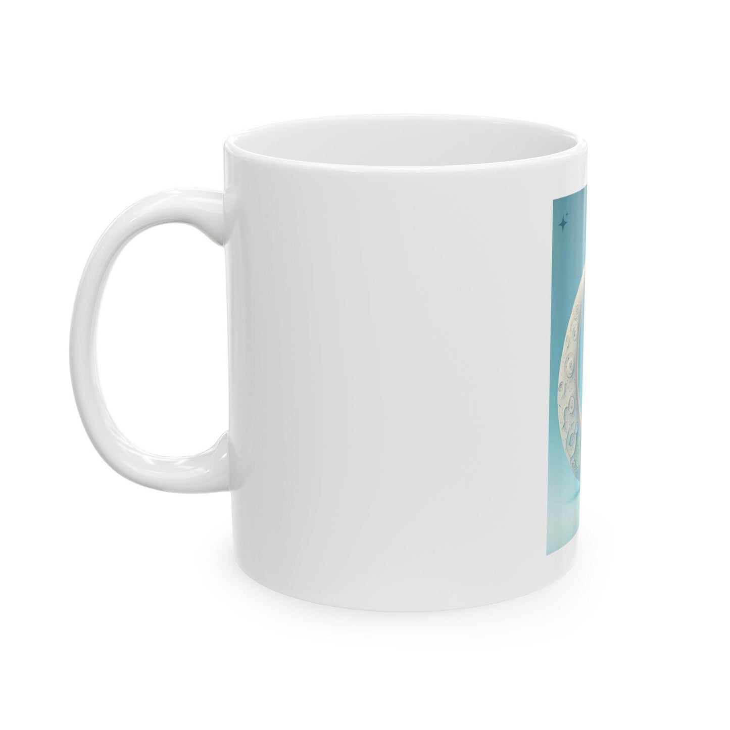 Crescent Mosque Illustration Mug | Islamic Moon Ramadan Ceramic Mug