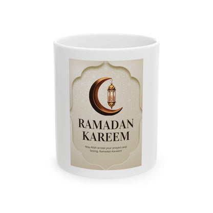 Ramadan Kareem Crescent Lantern Mug | Ceramic Coffee Tea Cup