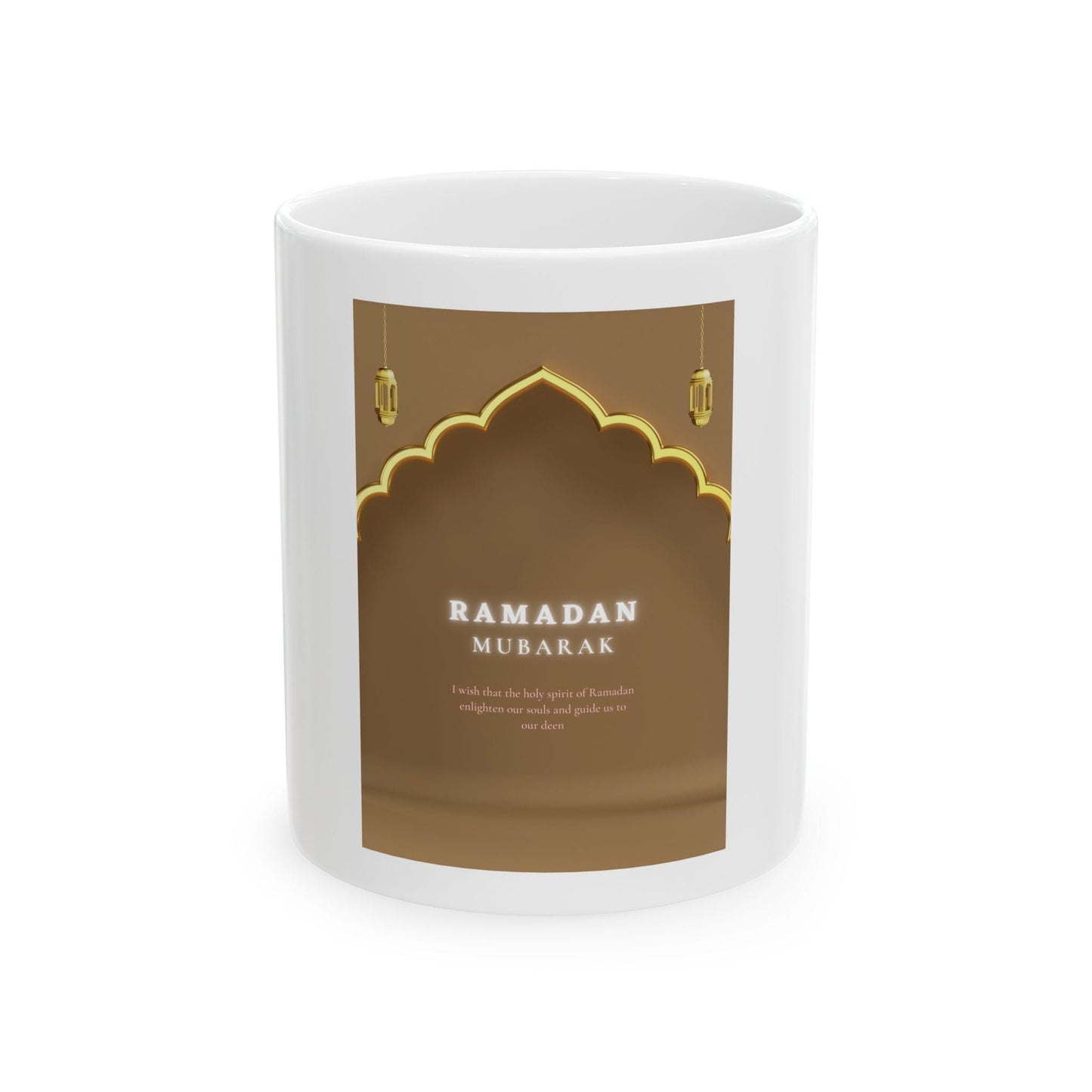 Ramadan Mubarak Mosque Arch Mug | Ceramic Coffee Tea Cup