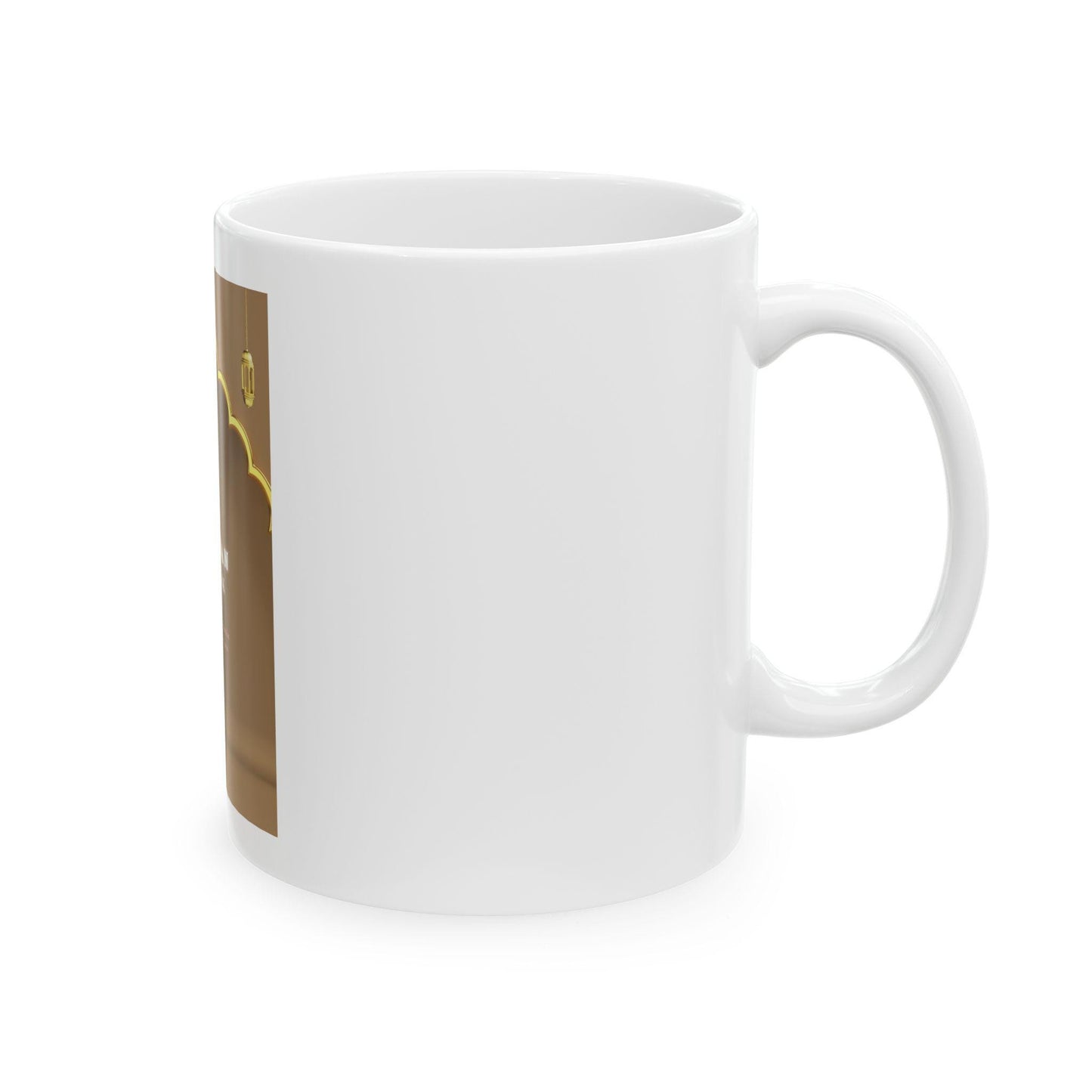 Ramadan Mubarak Mosque Arch Mug | Ceramic Coffee Tea Cup