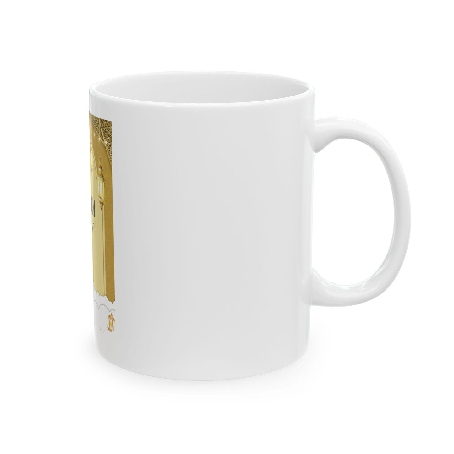 Ramadan Mubarak Lanterns Ceramic Mug | Islamic Holiday Coffee Cup