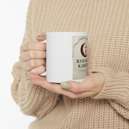 Ramadan Kareem Crescent Lantern Mug | Ceramic Coffee Tea Cup