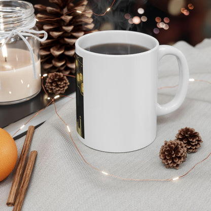 Gold Mosque Silhouette Mug | Islamic Lantern Ramadan Eid Ceramic Mug
