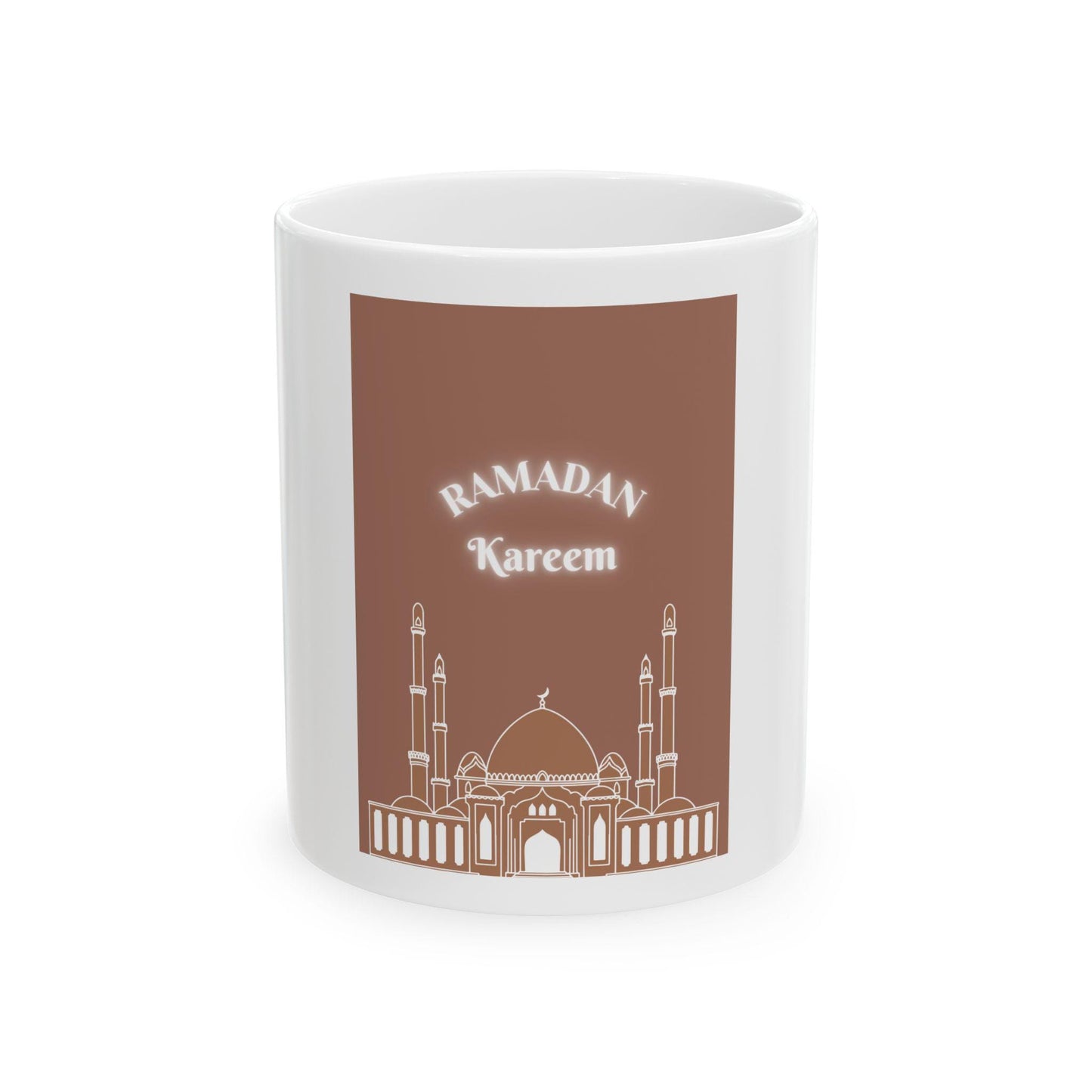 Ramadan Kareem Mosque Illustration Mug | Ceramic Coffee Cup