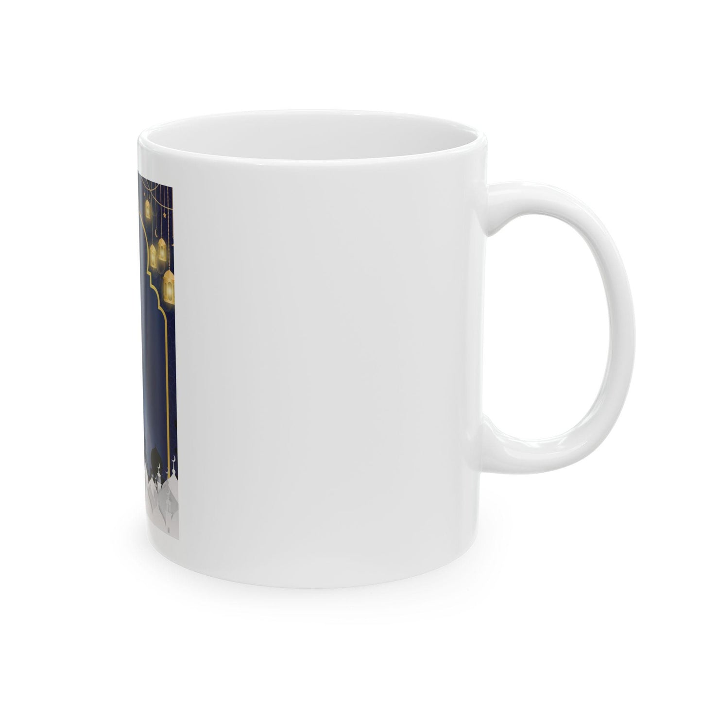 Ramadan Crescent Mosque Mug | Islamic Night Lanterns Ceramic Mug