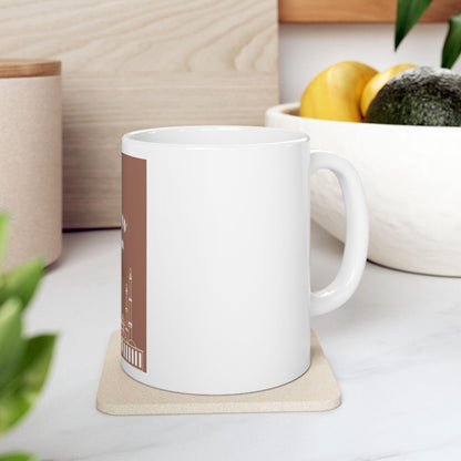 Ramadan Kareem Mosque Illustration Mug | Ceramic Coffee Cup