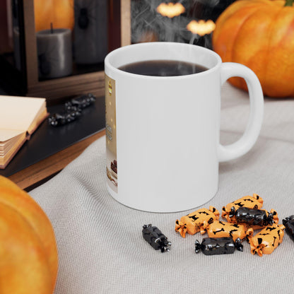 Ramadan Mubarak crescent moon mug | Islamic prayer beads ceramic mug