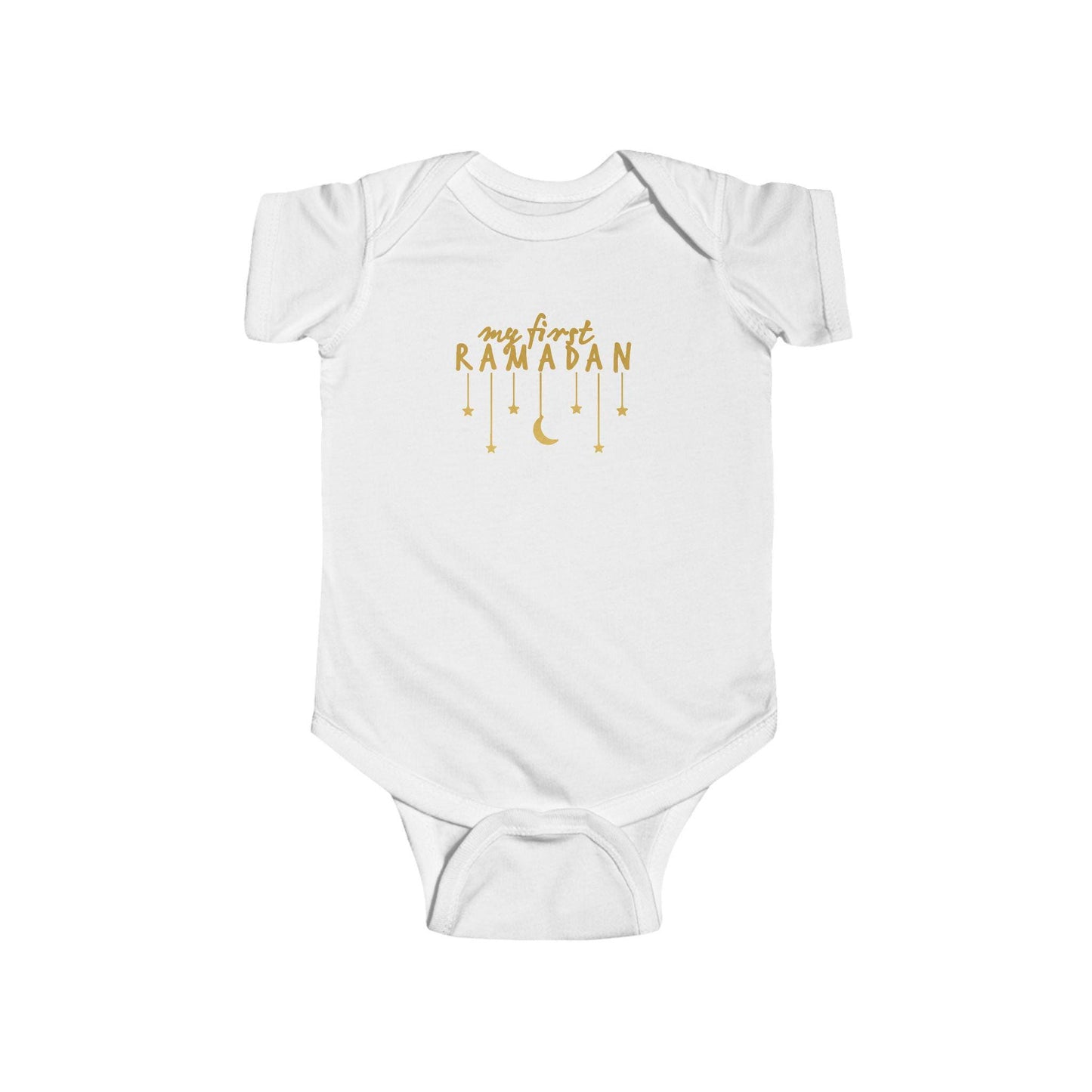 My First Ramadan Infant Bodysuit | Crescent Moon Stars Baby Onesie