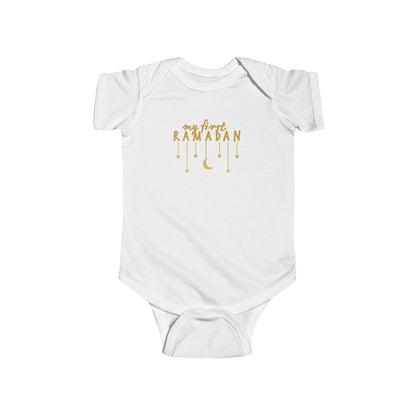My First Ramadan Infant Bodysuit | Crescent Moon Stars Baby Onesie