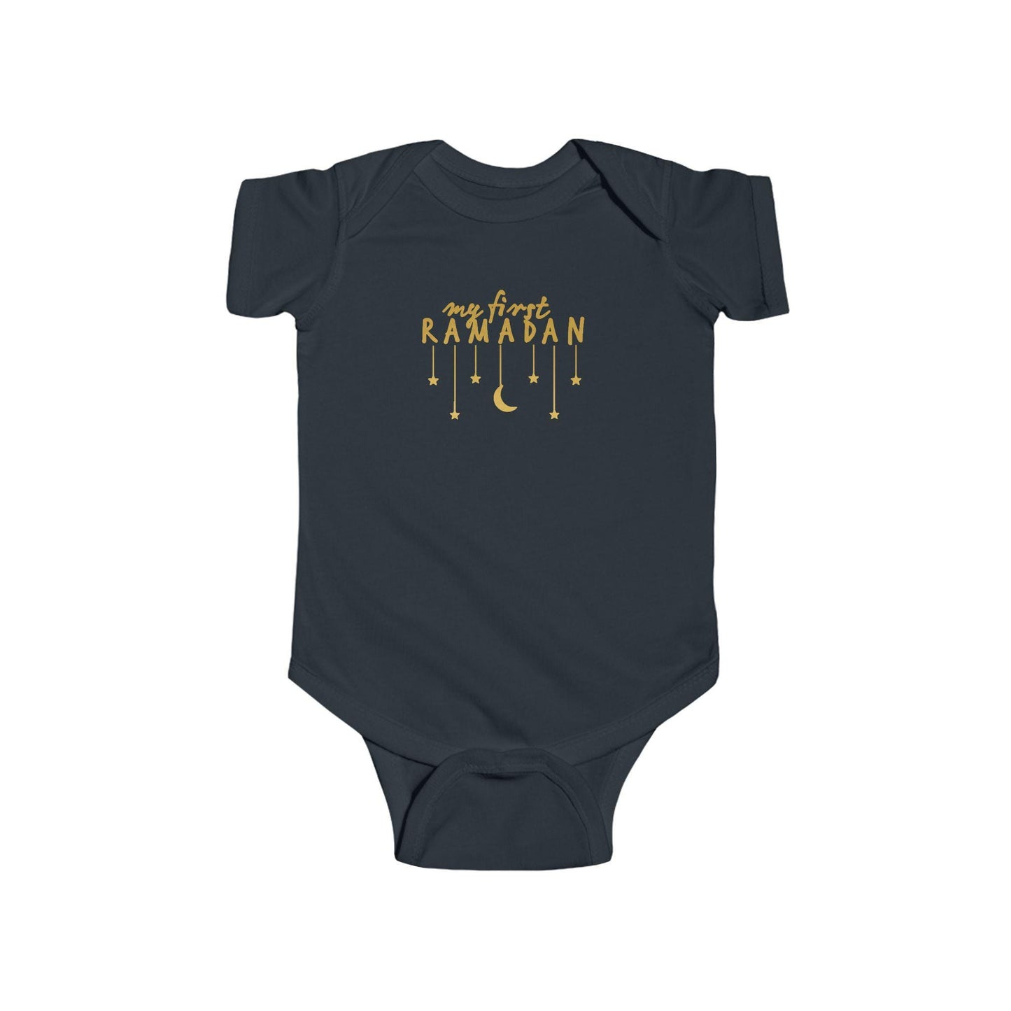 My First Ramadan Infant Bodysuit | Crescent Moon Stars Baby Onesie