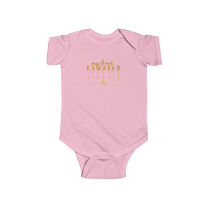 My First Ramadan Infant Bodysuit | Crescent Moon Stars Baby Onesie
