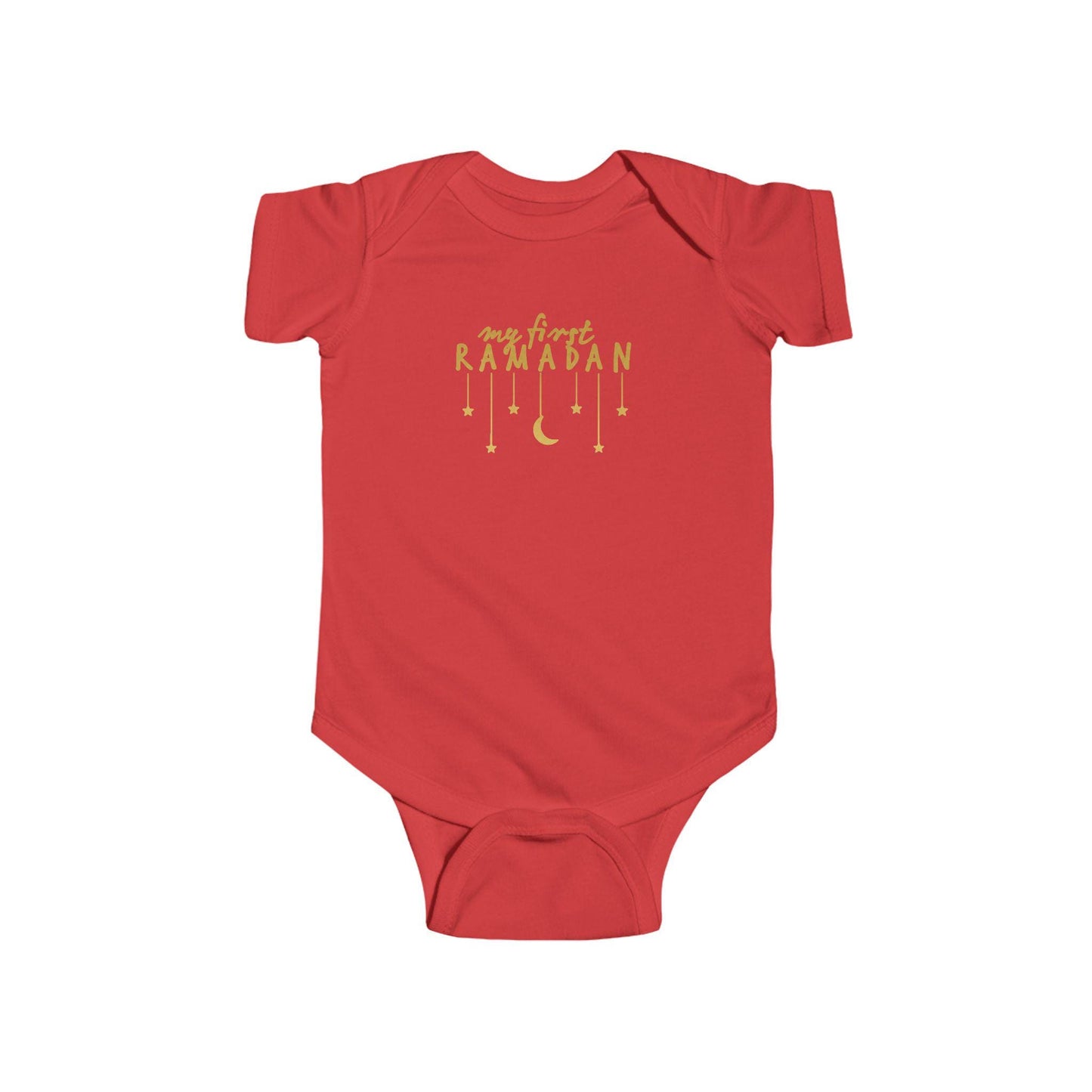 My First Ramadan Infant Bodysuit | Crescent Moon Stars Baby Onesie