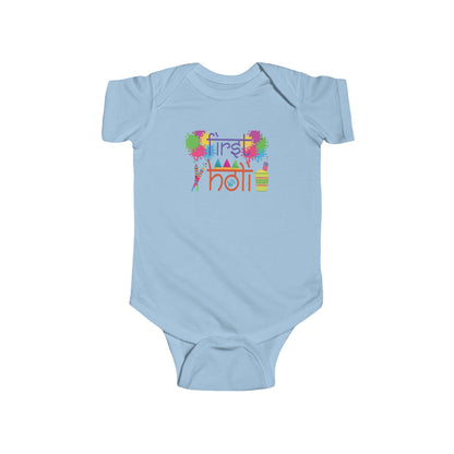 First Holi Color Splash Infant Bodysuit | Baby Holi Outfit