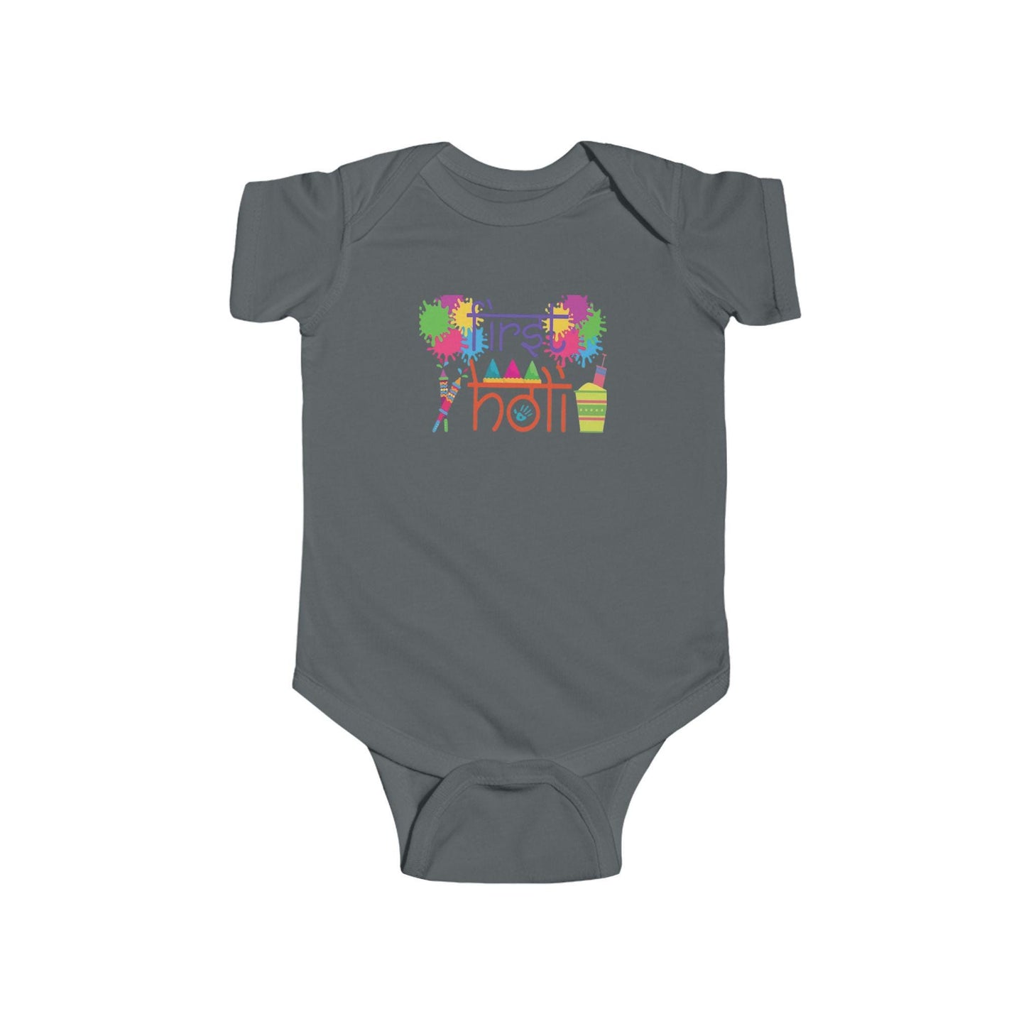 First Holi Color Splash Infant Bodysuit | Baby Holi Outfit