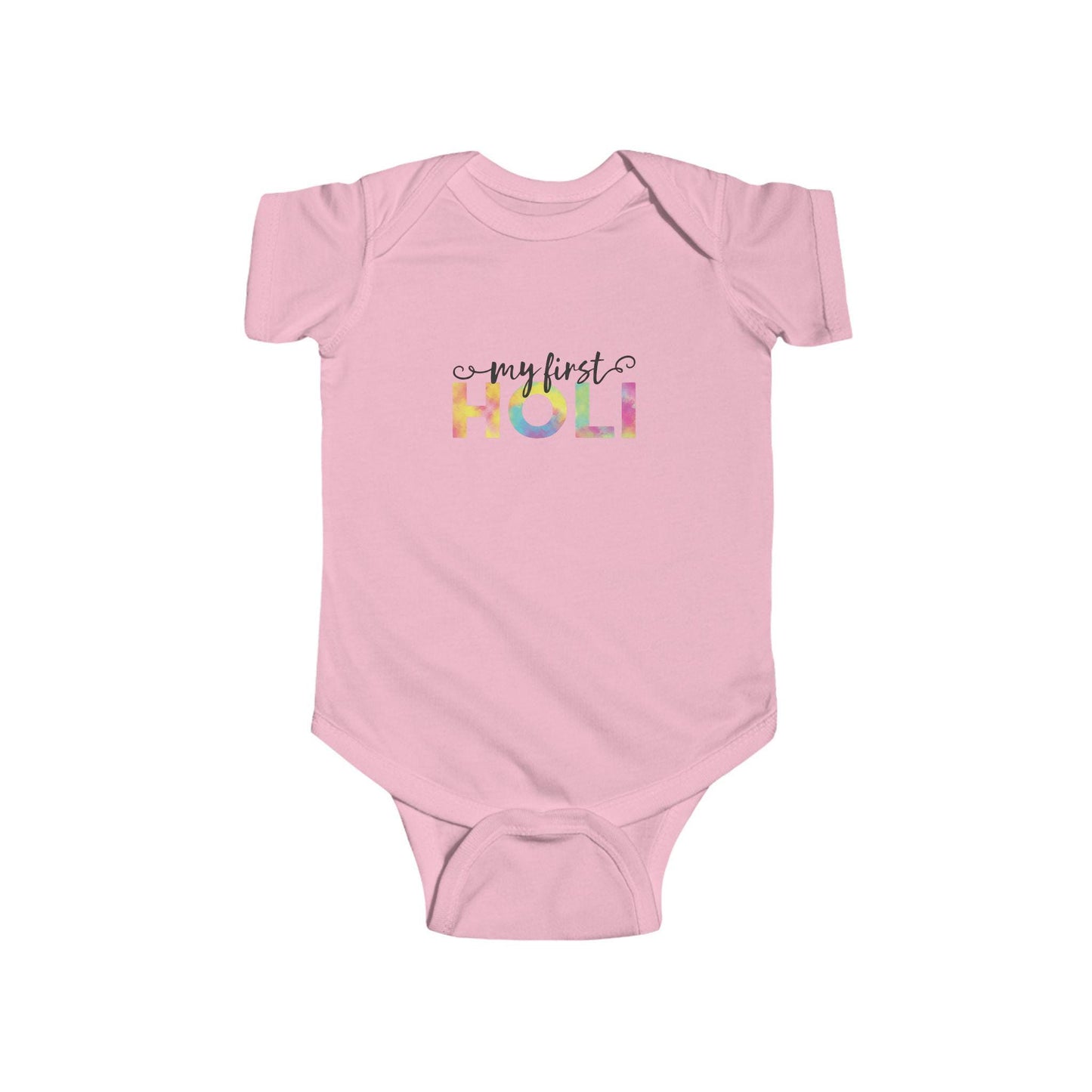 My First Holi Infant Bodysuit | Colorful Holi Festival Baby Onesie