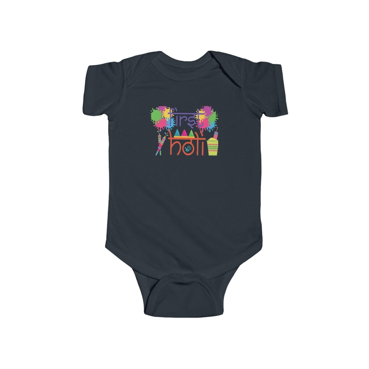 First Holi Color Splash Infant Bodysuit | Baby Holi Outfit