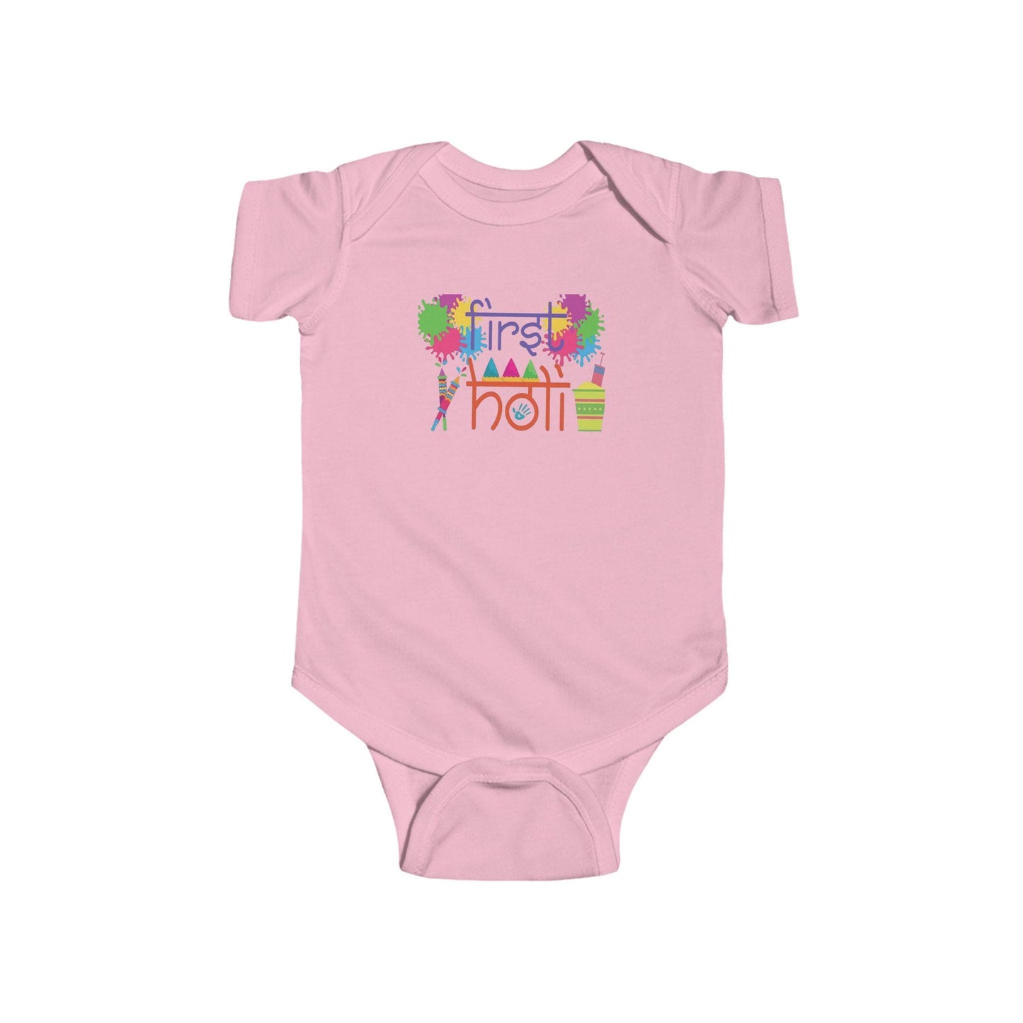 First Holi Color Splash Infant Bodysuit | Baby Holi Outfit