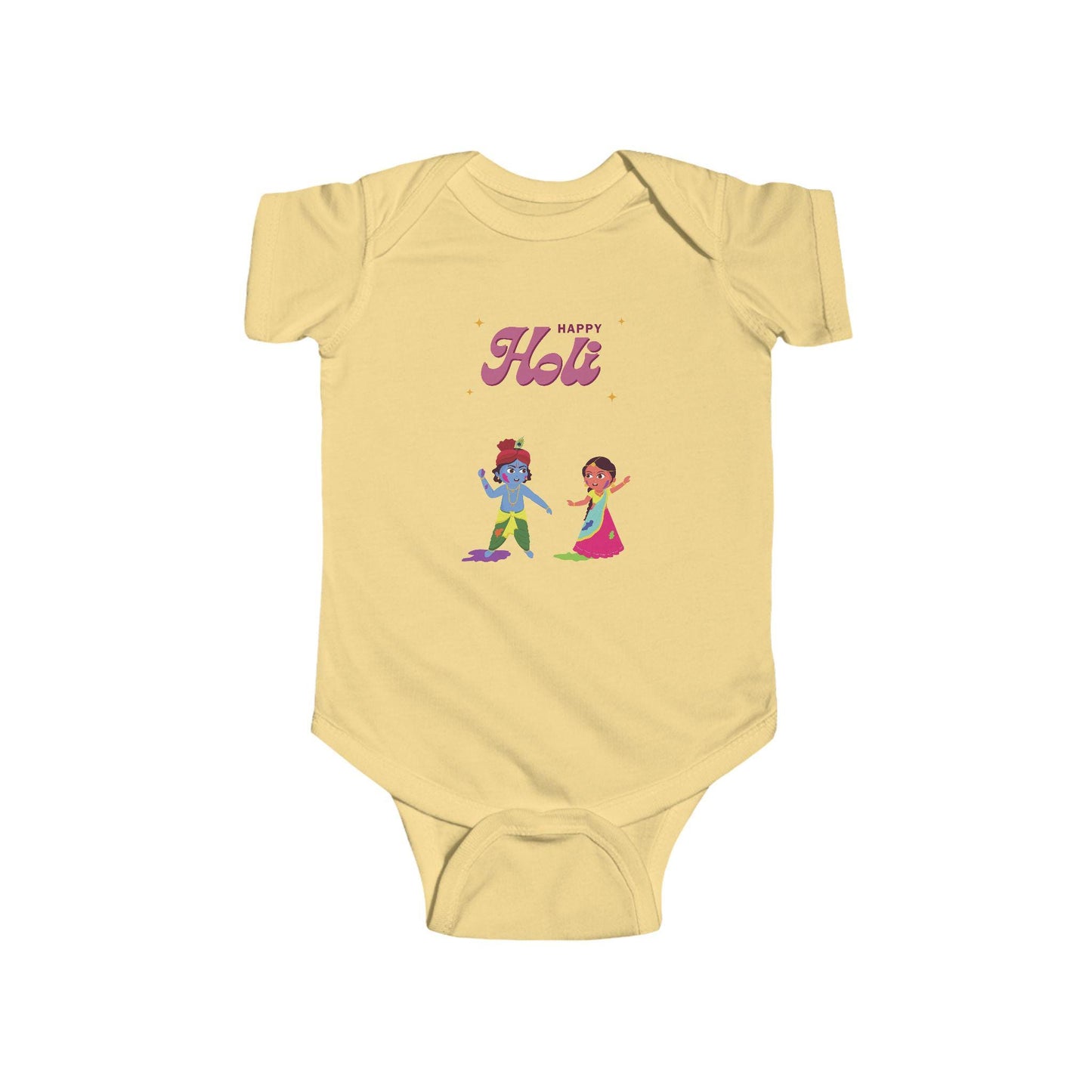 Happy Holi Kids Playing Bodysuit | Infant Holi Onesie