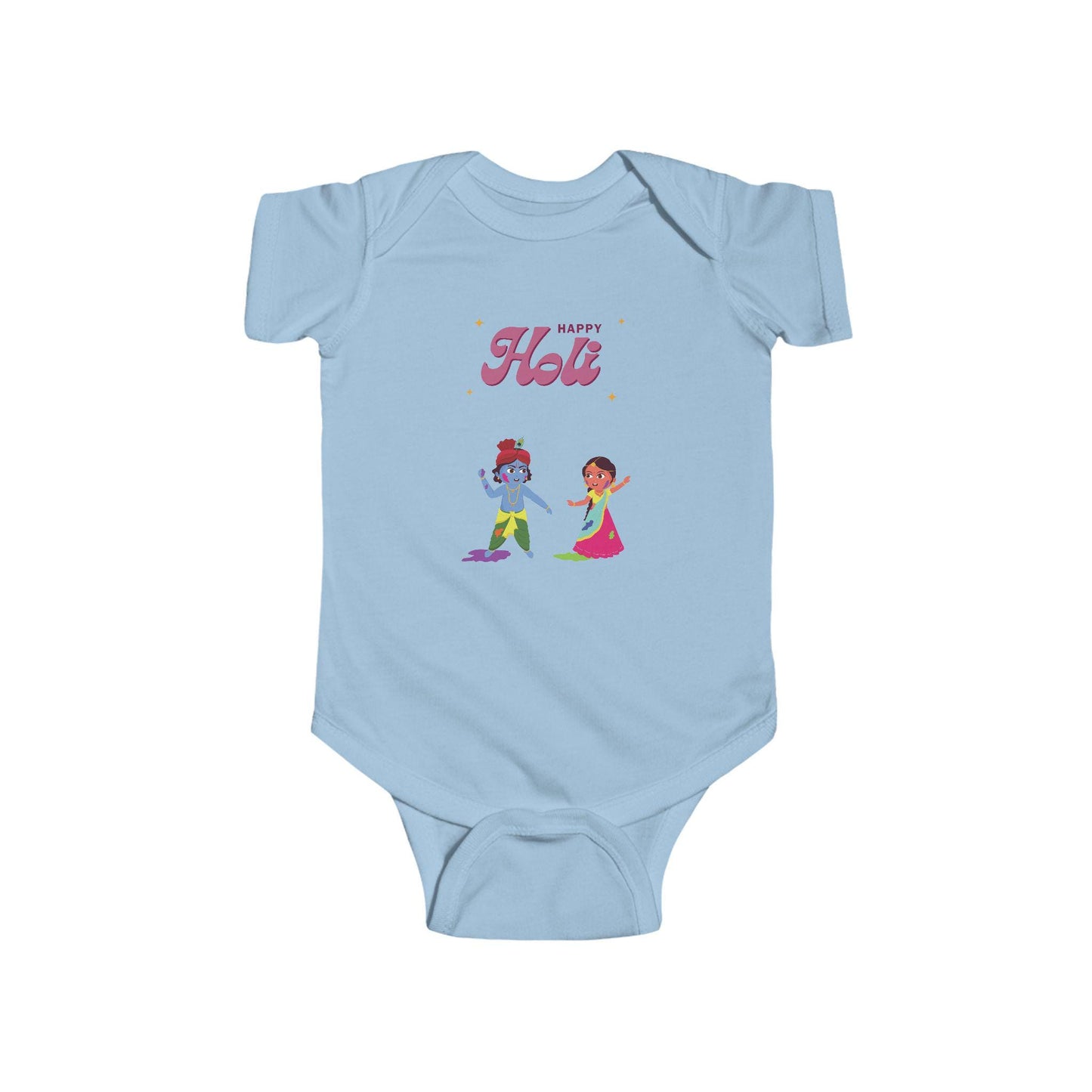 Happy Holi Kids Playing Bodysuit | Infant Holi Onesie