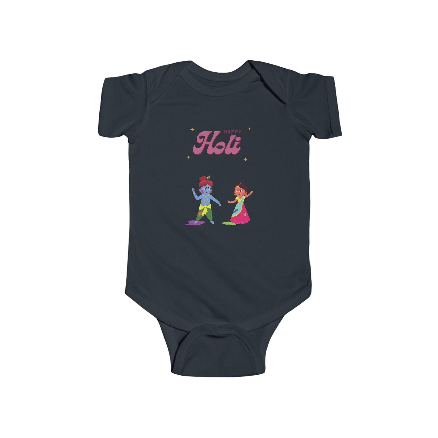 Happy Holi Kids Playing Bodysuit | Infant Holi Onesie