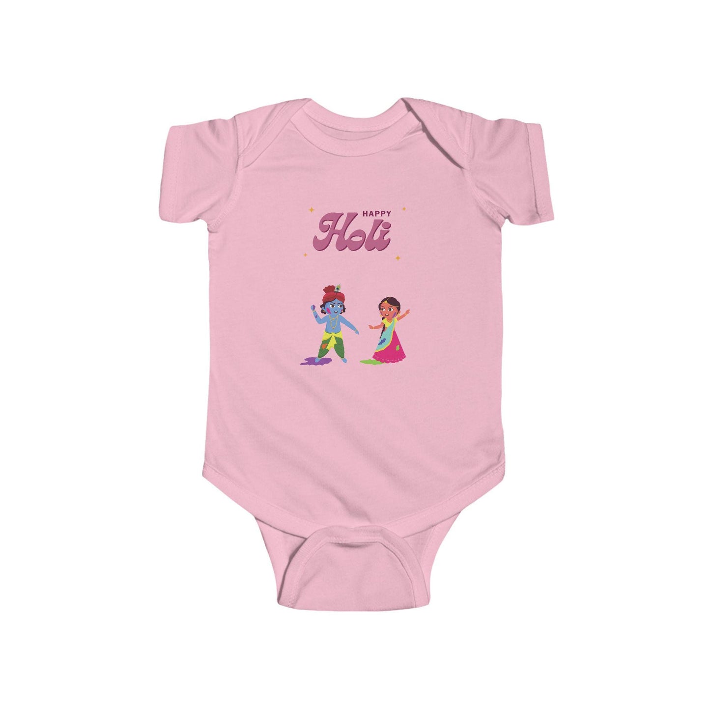 Happy Holi Kids Playing Bodysuit | Infant Holi Onesie