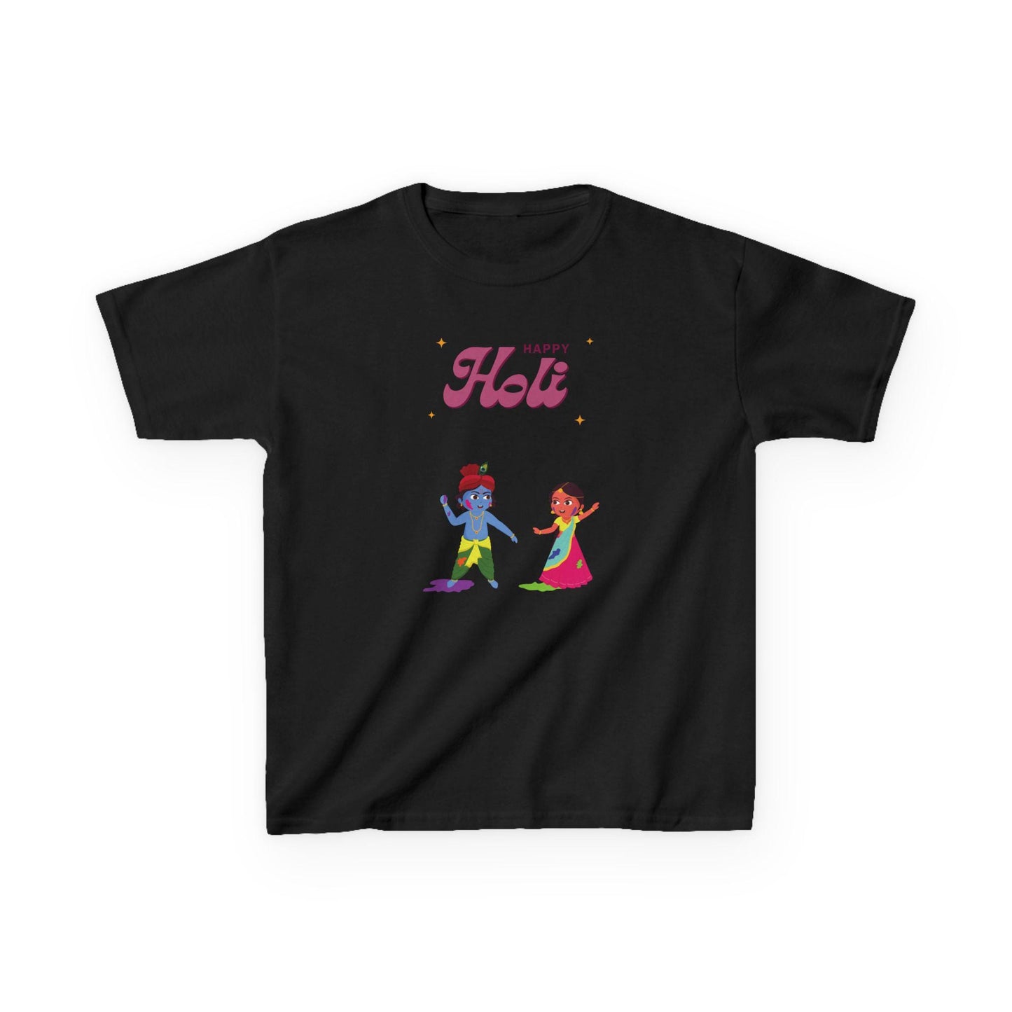 Happy Holi kids tee | Holi festival children shirt, colorful powder play