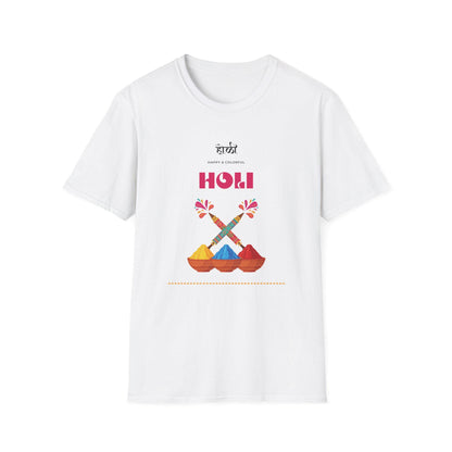 Holi Colors Pichkari and Powder T-Shirt | Holi Festival Graphic Tee