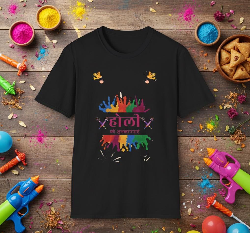Holi Color Splash T-Shirt | Holi Festival Colors Tee