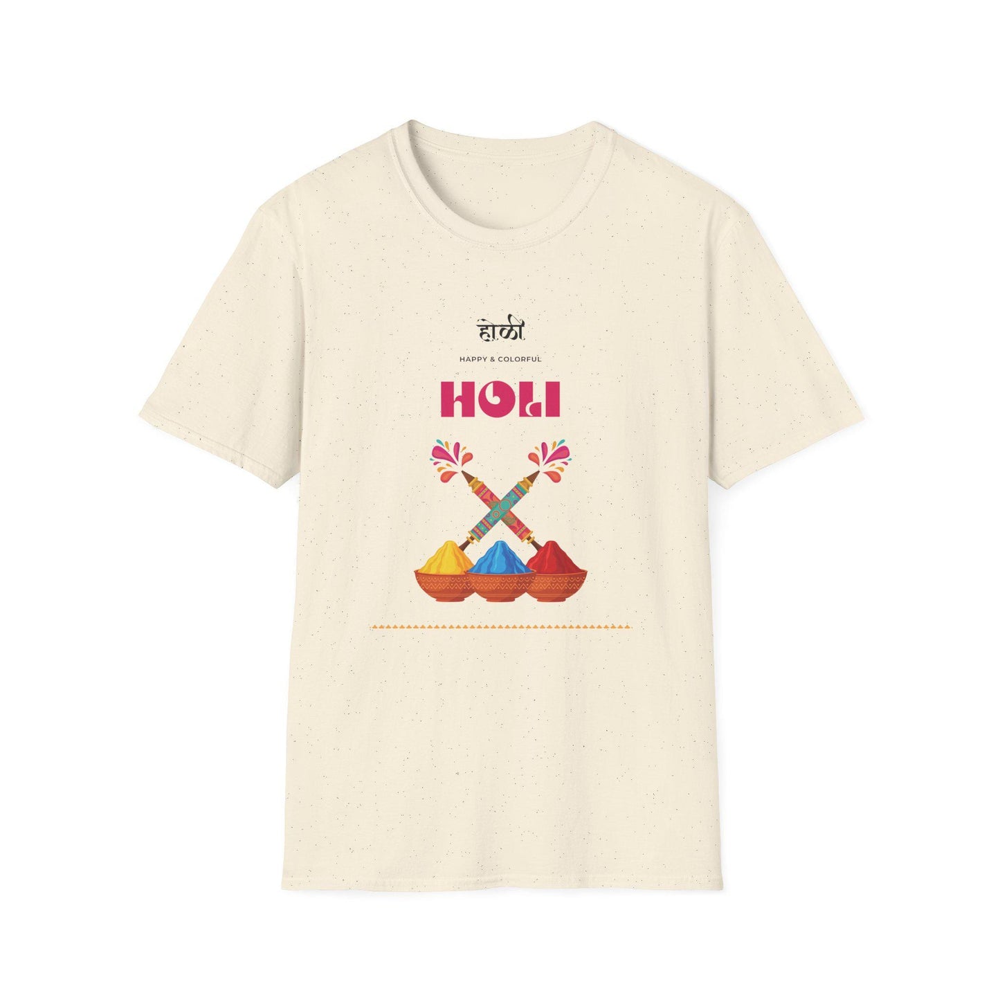 Holi Colors Pichkari and Powder T-Shirt | Holi Festival Graphic Tee