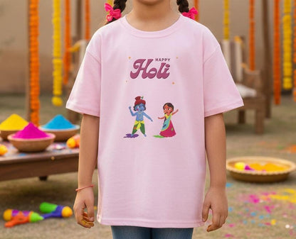 Happy Holi kids tee | Holi festival children shirt, colorful powder play