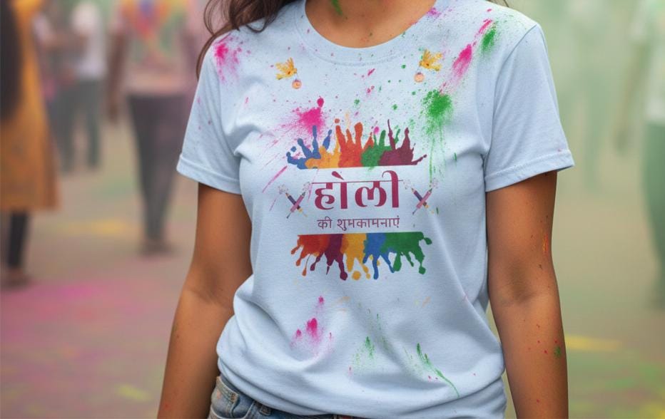 Holi Color Splash T-Shirt | Holi Festival Colors Tee