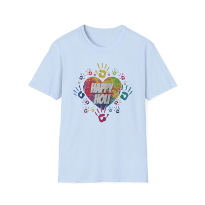 Happy You Heart, T-Shirt | Colorful Handprints, Positive Message