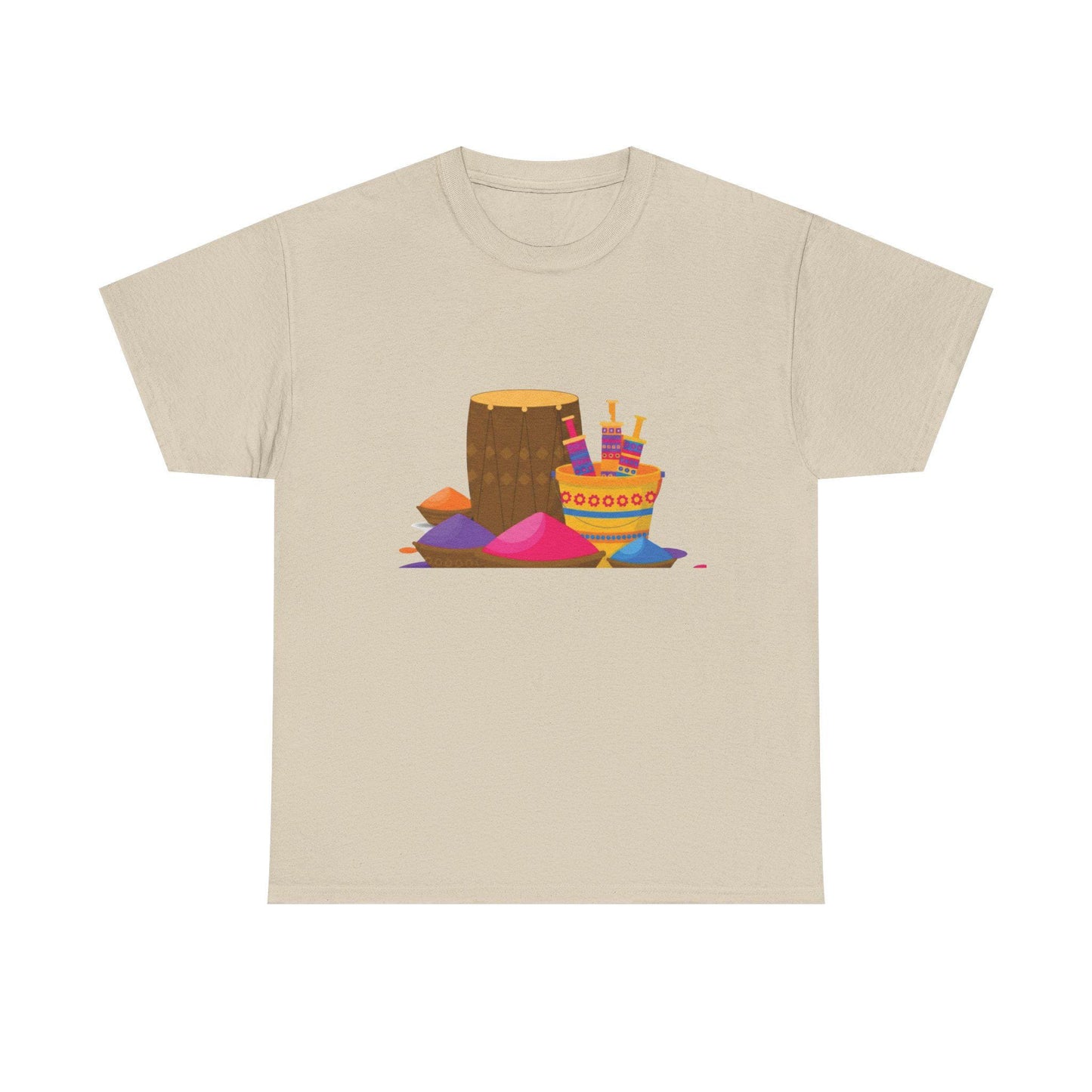 Colorful Holi Powder Pile T-Shirt | Festival Colors Tee