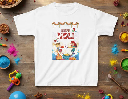Happy Holi Kids T-Shirt | Holi Festival Colors Tee