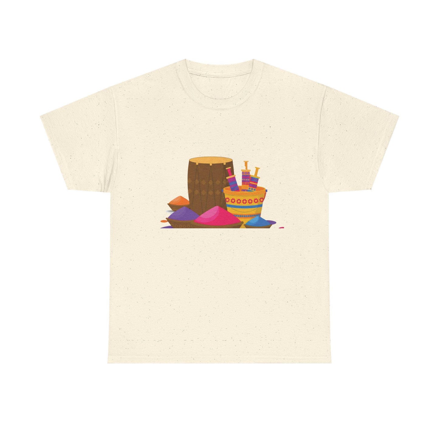 Colorful Holi Powder Pile T-Shirt | Festival Colors Tee