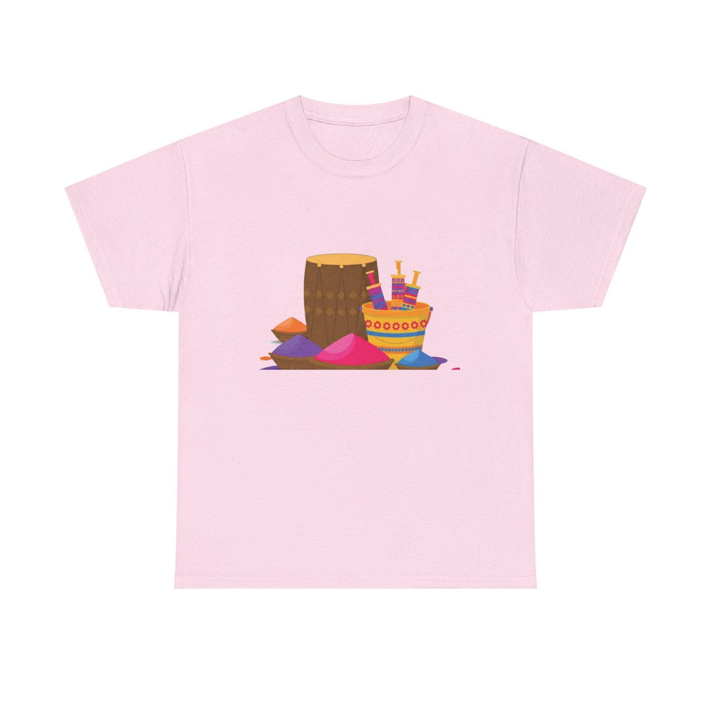 Colorful Holi Powder Pile T-Shirt | Festival Colors Tee